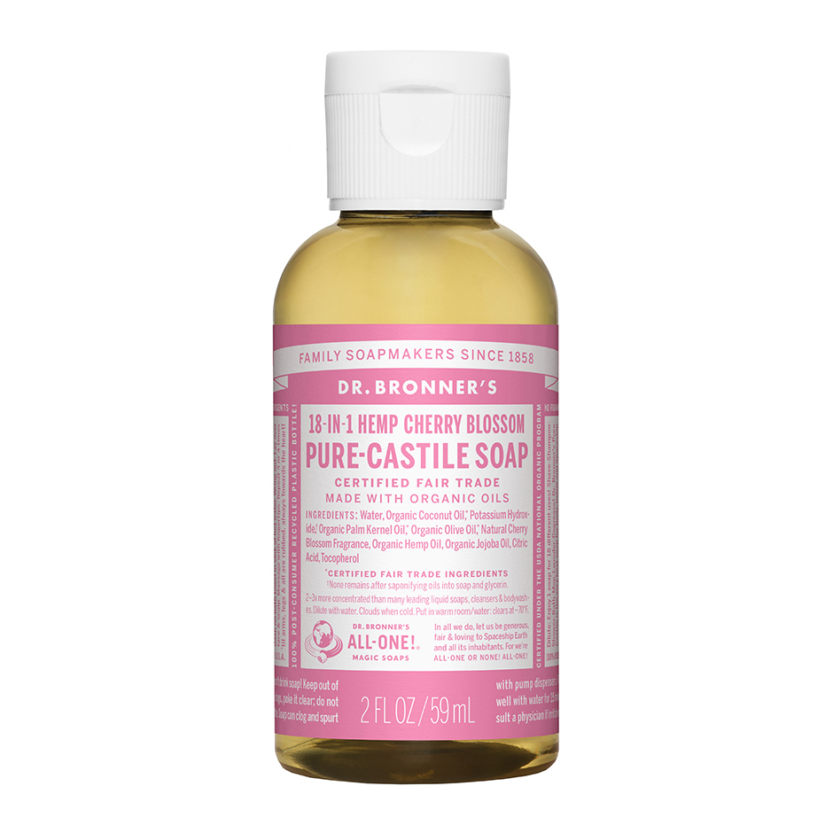 Pure Castile Liquid Soap, 60 ml Dr. Bronner's Bad- & Dusjkrem Hudpleie - Kroppspleie - Dusj & Bad - Bad- & Dusjkrem