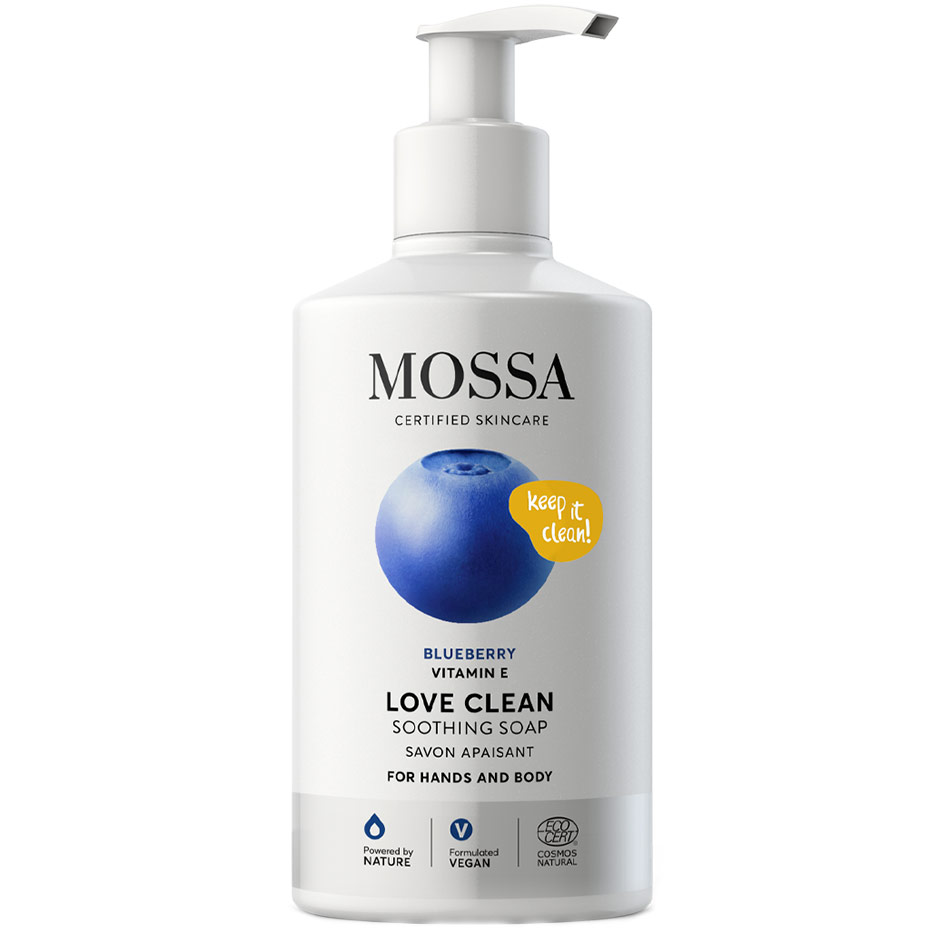 LOVE CLEAN Soothing Soap, 300 ml MOSSA HÃ¥ndsÃ¥pe test