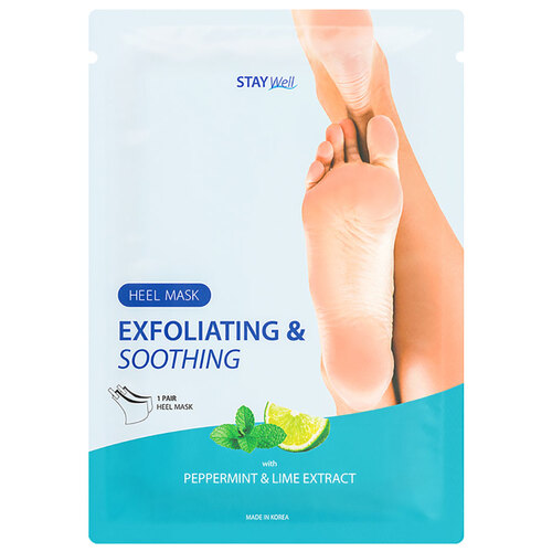 Stay Well Exfoliating & Soothing Heel Mask Peppermint & Lime