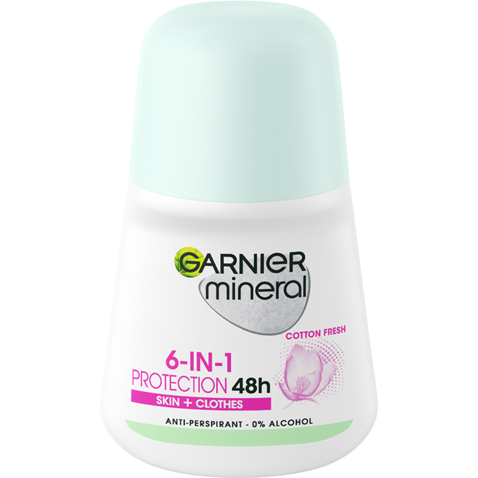 Bilde av Mineral Invisible Blackwhite Colours, 50 Ml Garnier Damedeodorant