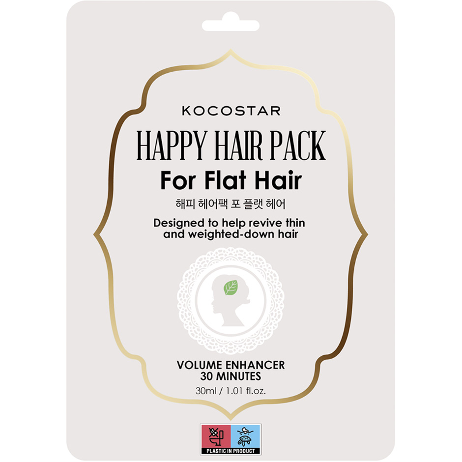 Bilde av Happy Hair Pack For Flat Hair, 30 Ml Kocostar Hårkur