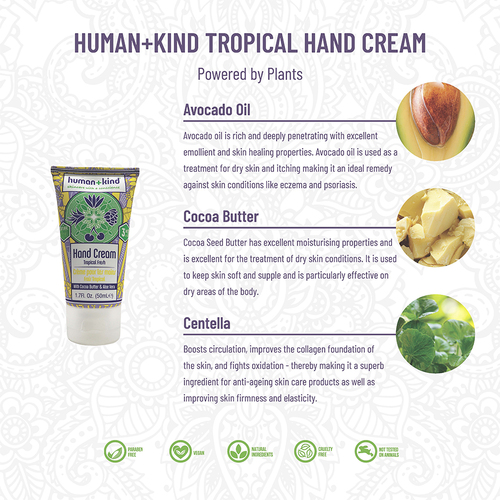 Human+Kind Hand+Elbow+Feet Cream Tropical Fresh