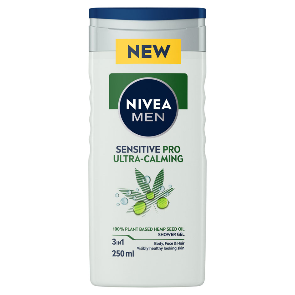 Sensitive Pro Ultra Calming Shower Gel, 250 ml Nivea Dusj & Bad for menn Hudpleie - Hudpleie for menn - Kroppspleie for menn - Dusj & Bad for menn