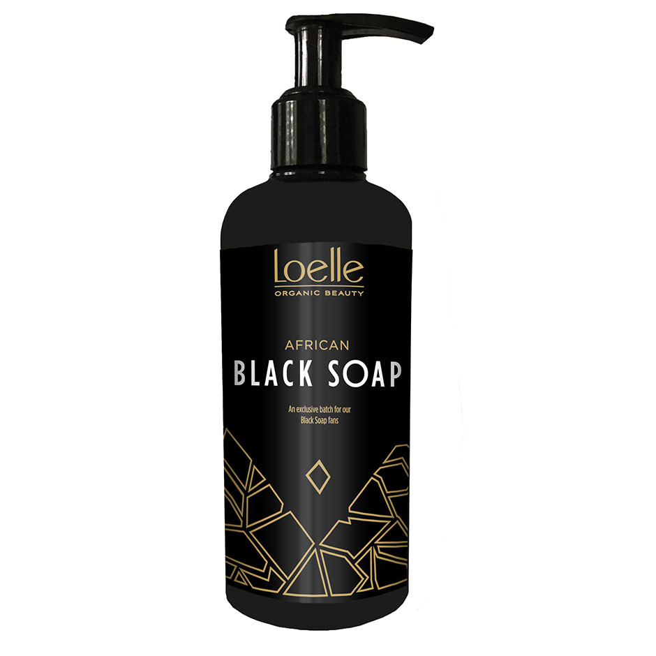 African Black Soap, 250 ml Loelle Bad- & Dusjkrem