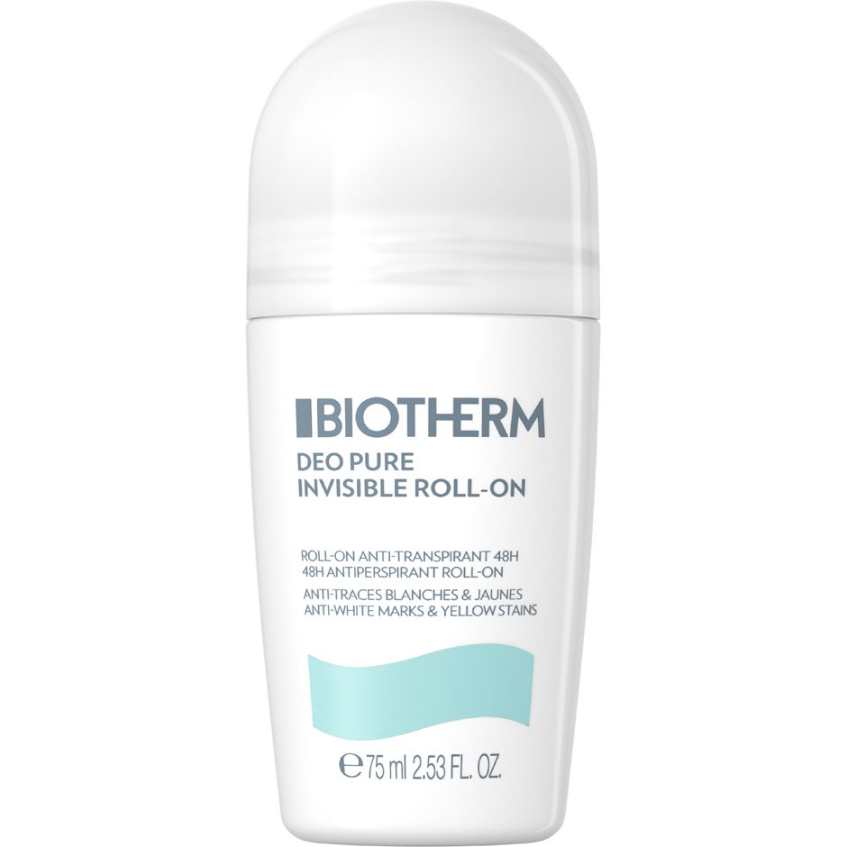 Biotherm Deo Pure Invisible Roll-On, 75 ml Biotherm Damedeodorant Hudpleie - Deodorant - Damedeodorant