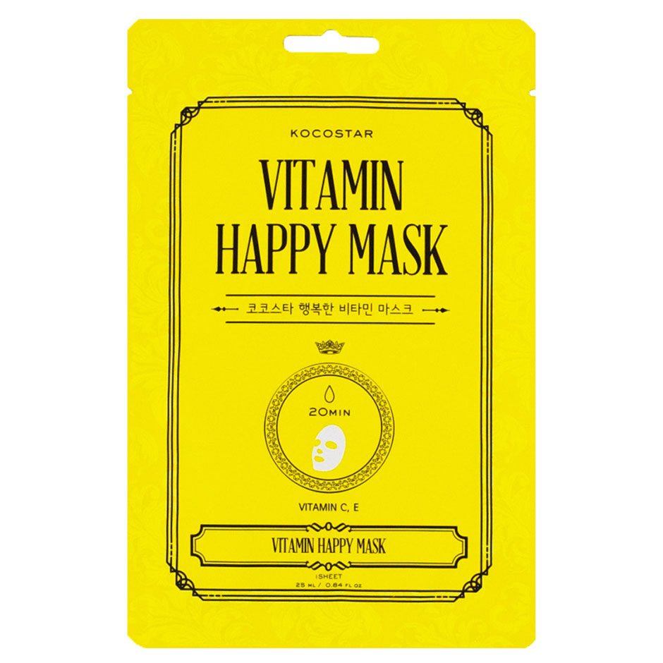 Vitamin Happy Mask, 25 ml Kocostar Ansiktsmaske Hudpleie - Ansiktspleie - Ansiktsmaske