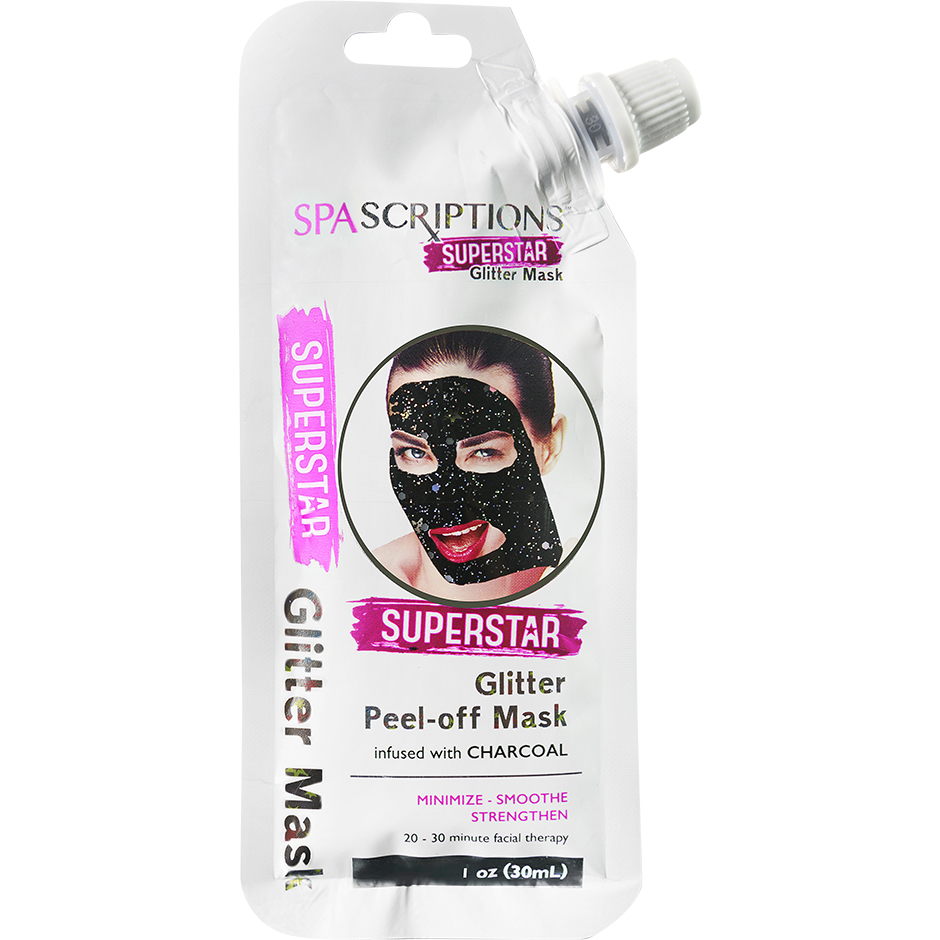 Superstar Glitter Peel-Off Mask, 30 ml Spascriptions Ansiktsmaske Hudpleie - Ansiktspleie - Ansiktsmaske