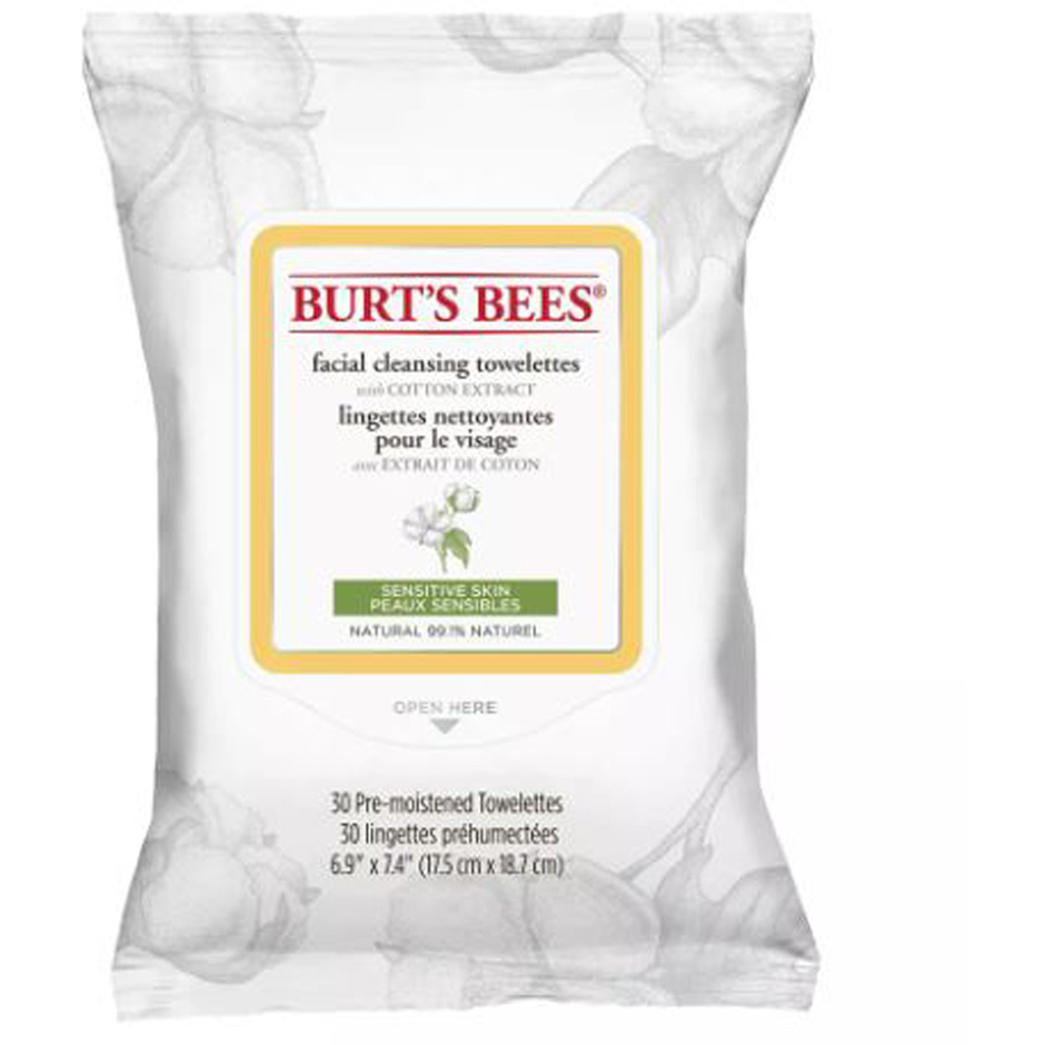 Bilde av Facial Cleansing Towelettes Sensitive, 30 St Burt's Bees Ansiktsrengjøring