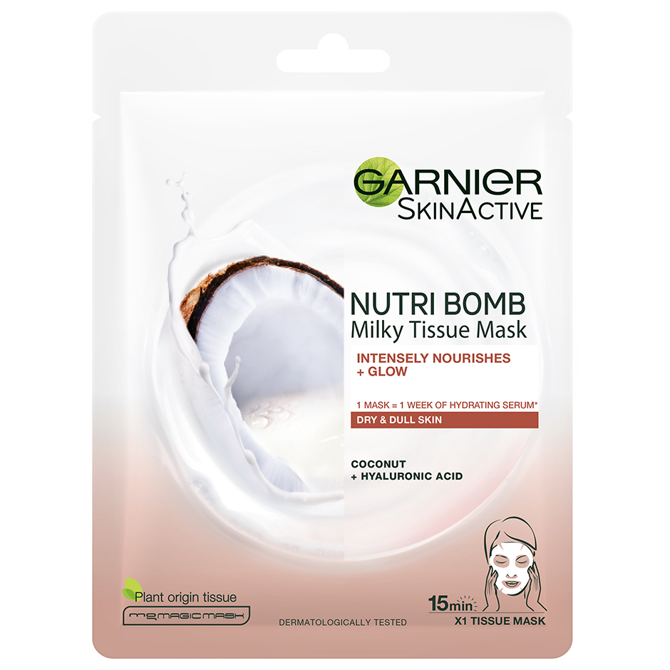 Skin Active Nutri Bomb Tissue Mask, 30 g Garnier Ansiktsmaske Hudpleie - Ansiktspleie - Ansiktsmaske