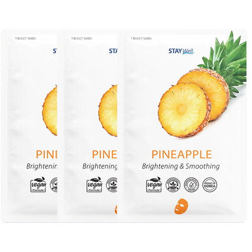 Stay Well Vegan Sheet Mask Pineapple
