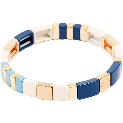 A&C Oslo Enamel Tiles Bracelet Blue/White