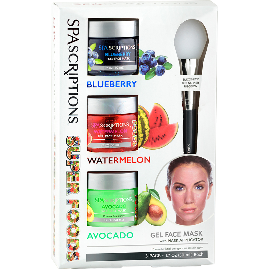 Superfoods Masks Blueberry Watermelon Avocado, 50 ml Spascriptions Ansiktsmaske