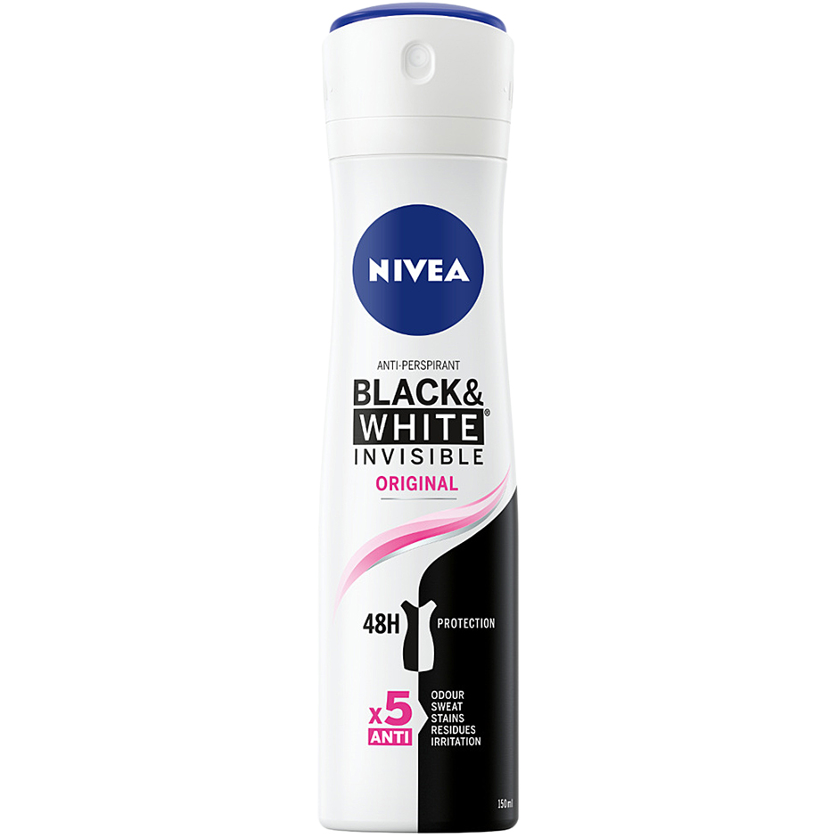 Invisible Black & White Clear, 150 ml Nivea Damedeodorant Hudpleie - Deodorant - Damedeodorant
