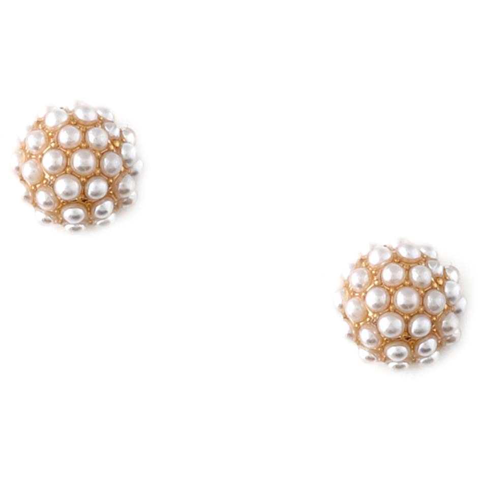Pearl Encrusted Domed Stud Earrings, Orelia Øredobber Accessories - Smykker - Øredobber
