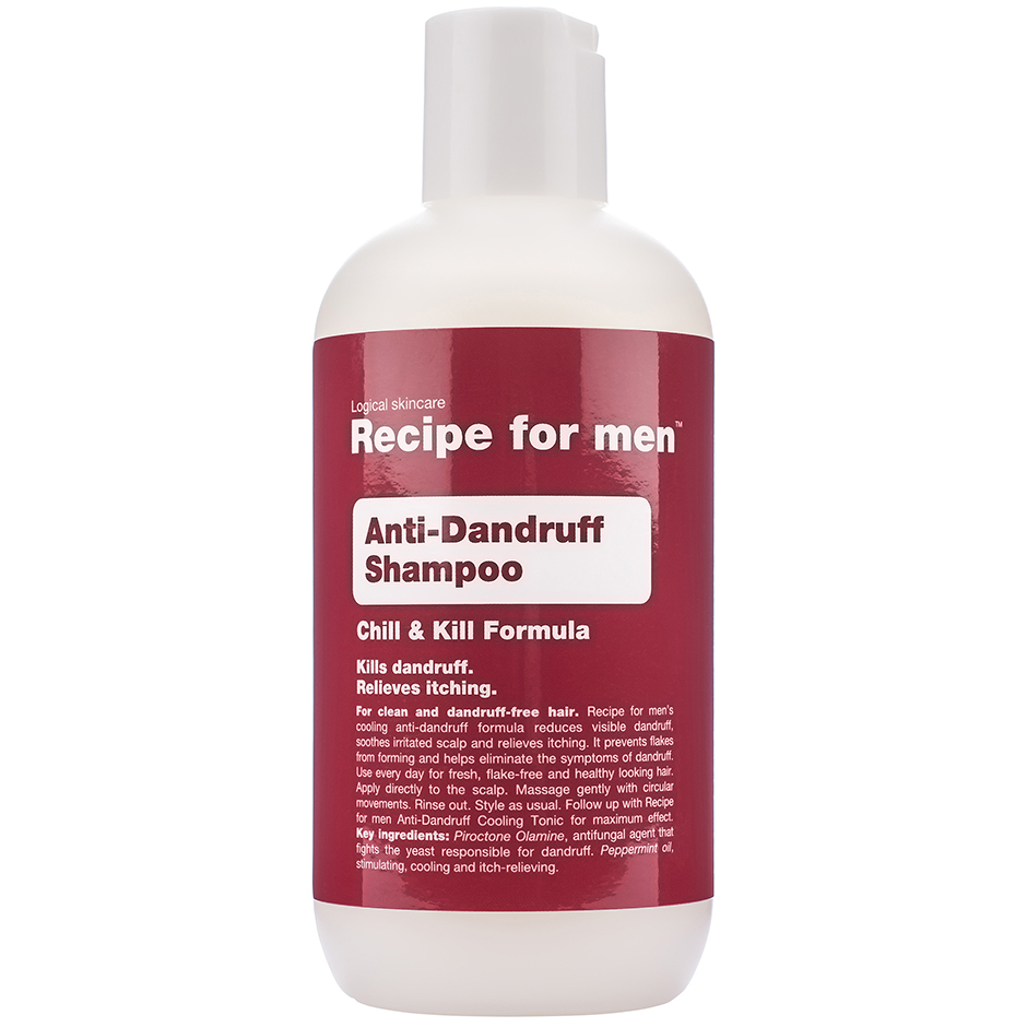 Anti-Dandruff, 250 ml Recipe for men Sjampo Hårpleie - Hårpleie for menn - Hårpleieprodukter - Sjampo