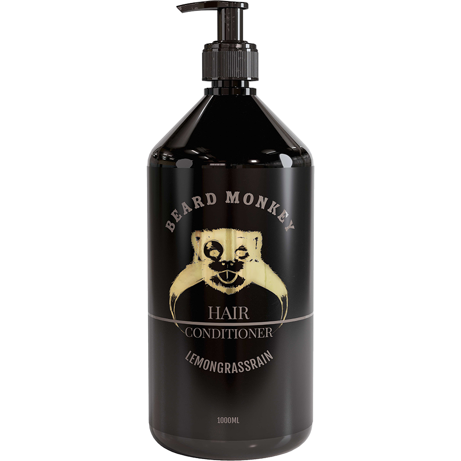 Hair Conditioner Lemongrass, 1000 ml Beard Monkey Conditioner Hårpleie - Hårpleieprodukter - Conditioner