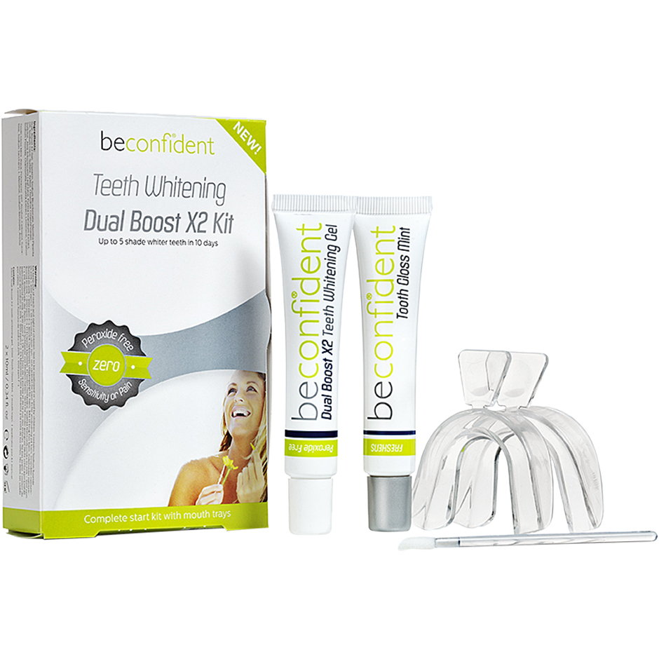 Teeth Whitening Dual Boost X2 Kit, 20 ml beconfiDent Dental Whitening Helse - Munnhygiene - Dental Whitening
