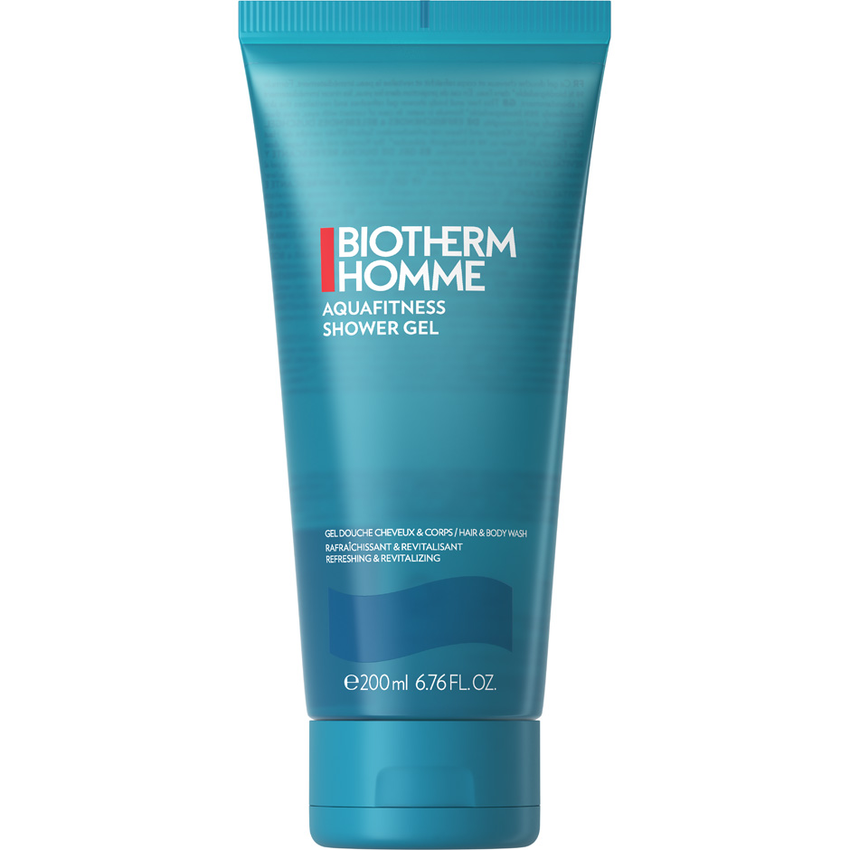 Biotherm Homme Aquafitness Shower Gel - Body & Hair, 200 ml Biotherm Kroppsrengjøring for menn Hudpleie - Hudpleie for menn - Kroppspleie for menn - Kroppsrengjøring for menn