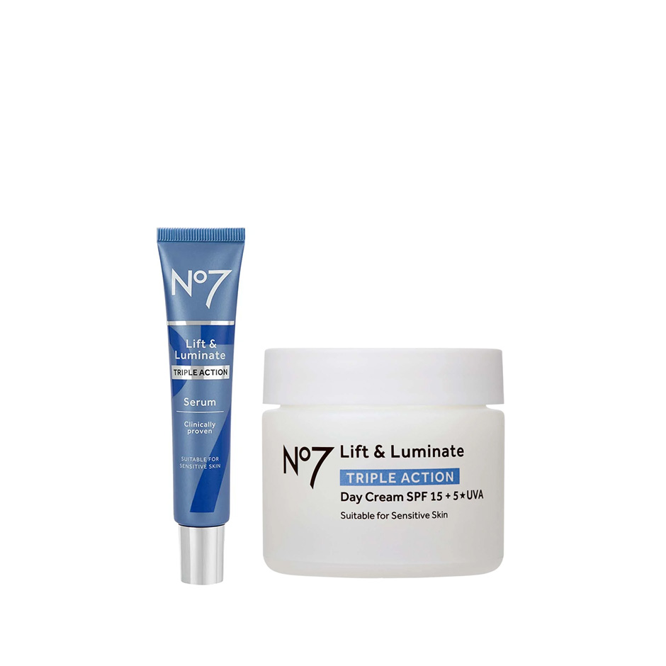 Skincare Essential Duo - Lift & Luminate, No7 Ansiktspleie Hudpleie - Ansiktspleie