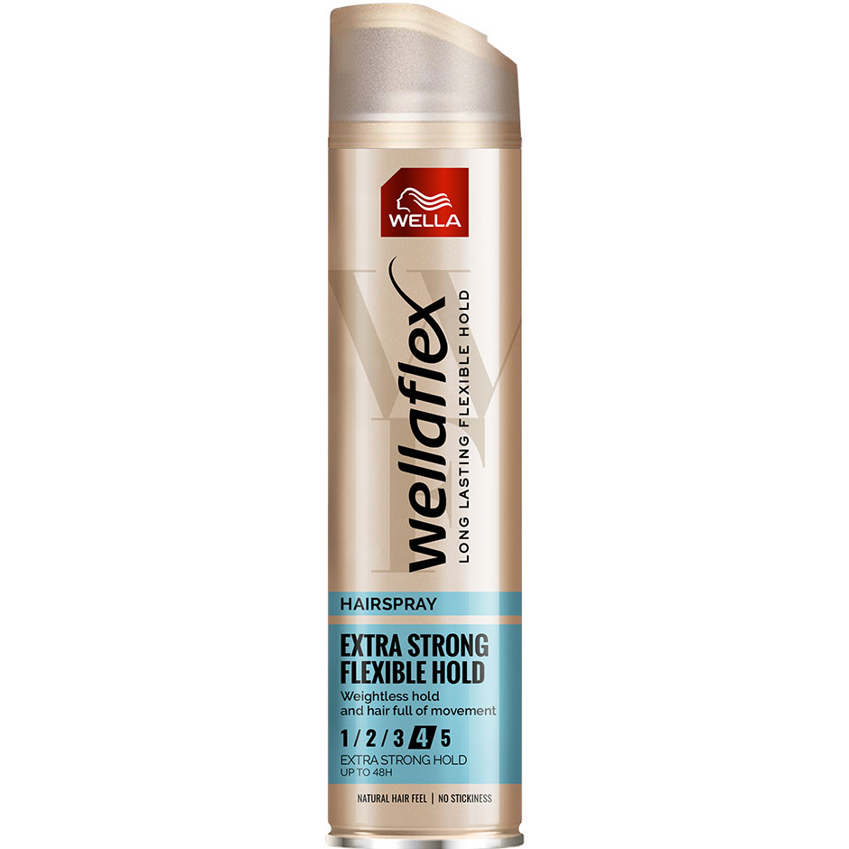 WellaFlex Hairspray Extra Strong Hold, 250 ml Wella Styling Hårstyling Hårpleie - Hårpleieprodukter - Hårstyling