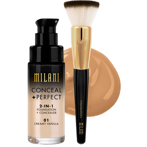 Milani Cosmetics Milani Conceal & Perfect Liquid Foundation Amber & Brush