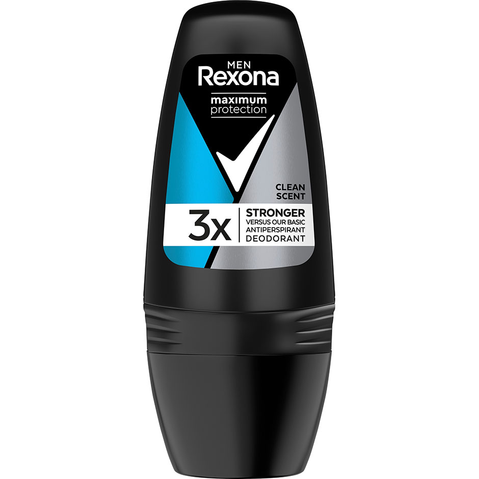 Men Maximum Protection Roll-on Clean Scent, 50 ml Rexona Herredeodorant Hudpleie - Deodorant - Herredeodorant