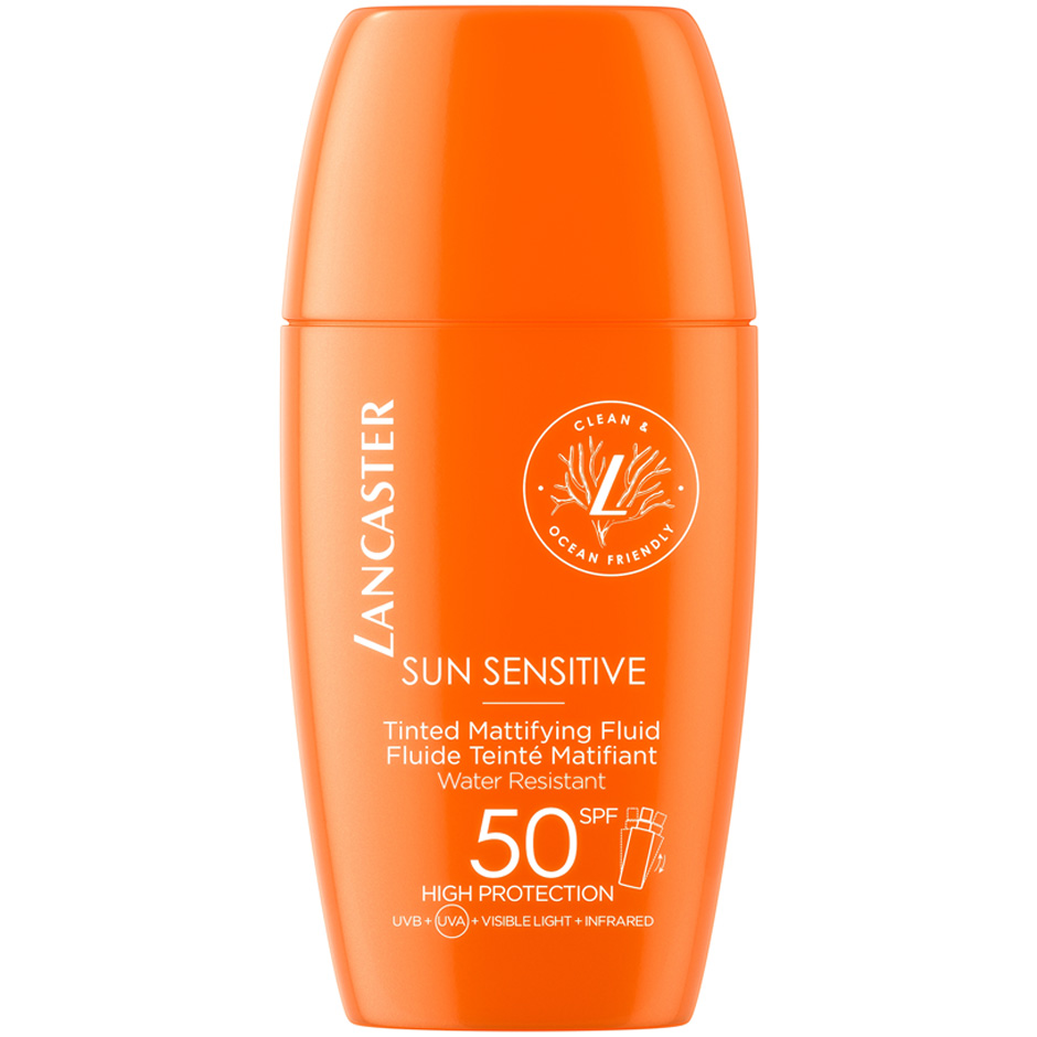 Sun Sensitive Tinted Mattifying Fluid SPF50, 30 ml Lancaster Solbeskyttelse til ansikt Hudpleie - Solprodukter - Solkrem - Solbeskyttelse til ansikt