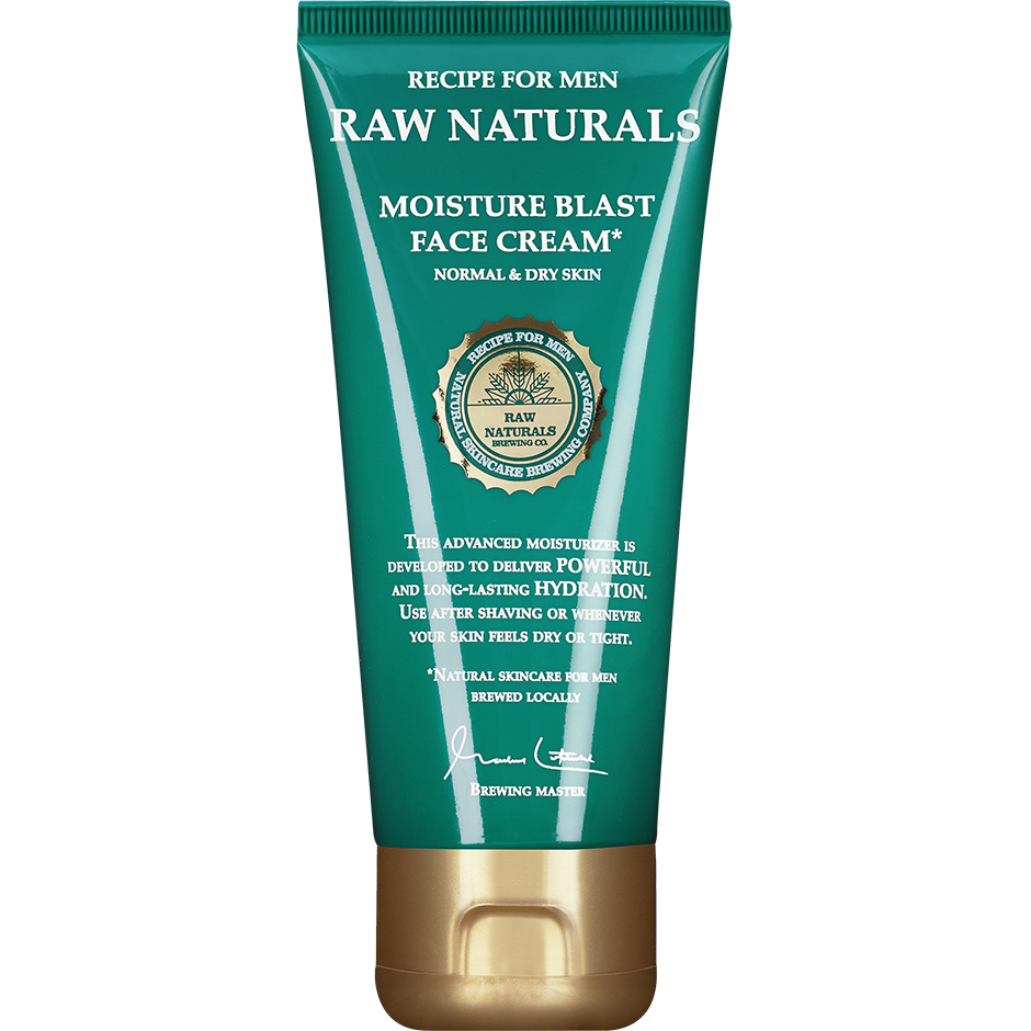 Bilde av Raw Naturals Moisture Blast Face Cream, 100 Ml Raw Naturals By Recipe For Men Ansiktskrem For Menn