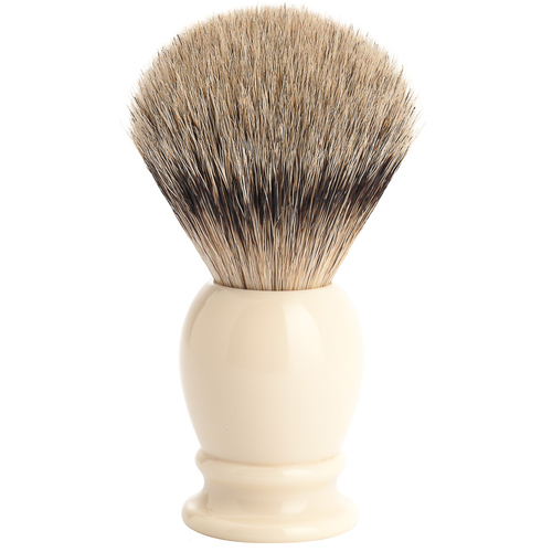 MÜHLE Classic Silvertip Badger Brush, Resin Ivory