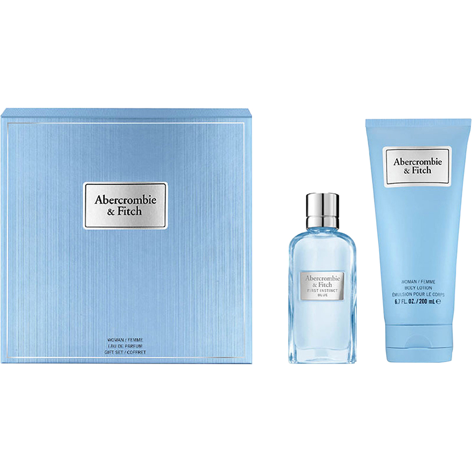 Abercrombie & Fitch First Instinct Blue Woman Gift Set 2018, Abercrombie & Fitch Parfymesett dame