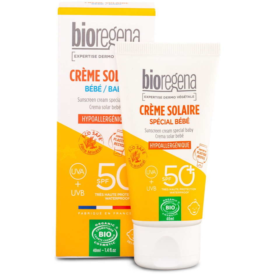 Sunscreen Cream Baby, 40 ml Bioregena Solbeskyttelse til kropp Hudpleie - Solprodukter - Solkrem - Solbeskyttelse til kropp