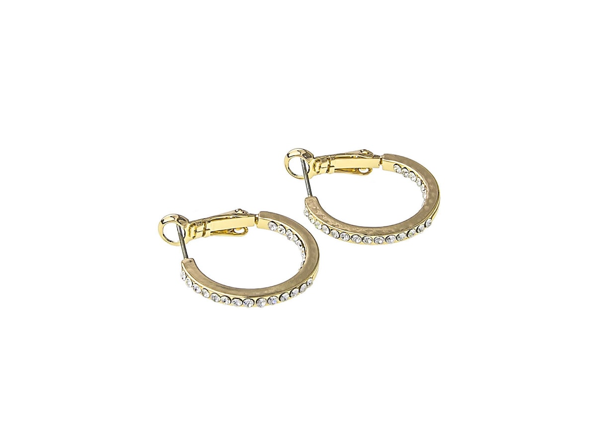 Story Small Ring Ear Gold/Clear, Snö of Sweden Øredobber Accessories - Smykker - Øredobber