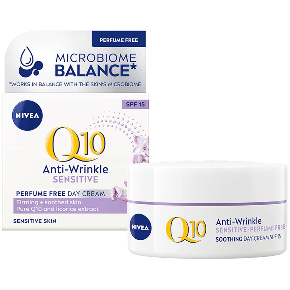 Q10 Plus Power Anti-Wrinkle Sensitive Day, 50 ml Nivea Ansiktskrem Hudpleie - Ansiktspleie - Ansiktskrem