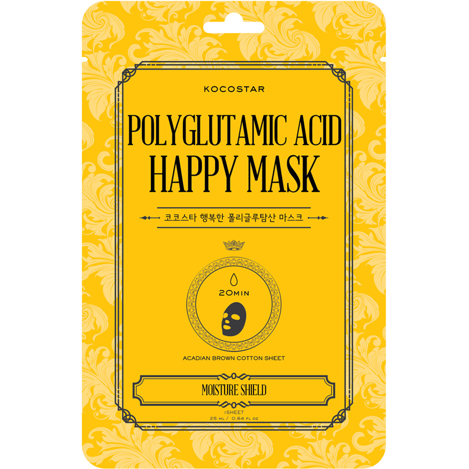 Polyglutamic Acid Happy Mask, 25 ml Kocostar Ansiktsmaske Hudpleie - Ansiktspleie - Ansiktsmaske