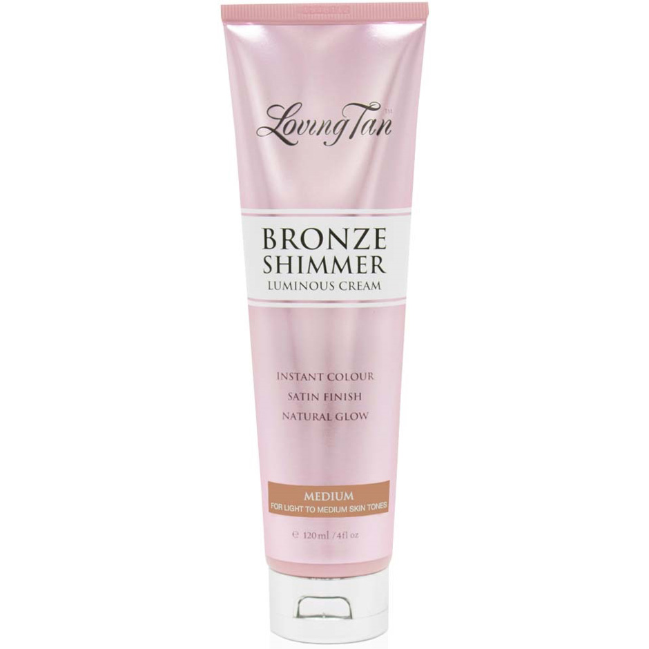 Bronze Shimmer Luminous Cream Medium, 120 ml Loving Tan Selvbruning Hudpleie - Solprodukter - Selvbruning