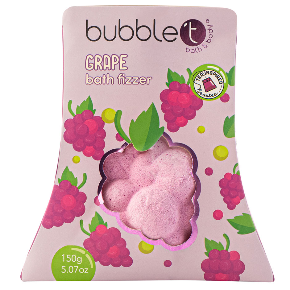 Fruitea Grape Bath Fizzer, 150 g BubbleT Badeskum & badesalt Hudpleie - Kroppspleie - Dusj & Bad - Badeskum & badesalt