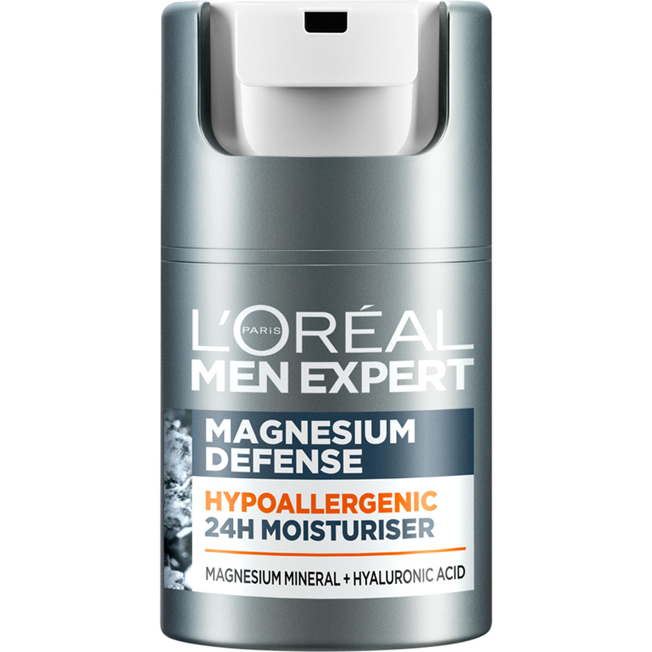 Men Expert Magnesium Defence Hypoallergenic, 50 ml L'Oréal Paris Ansiktskrem for menn Hudpleie - Hudpleie for menn - Hudpleie for menn - Ansiktskrem for menn