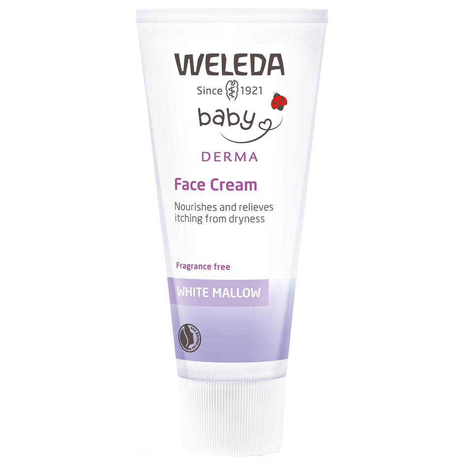 Weleda Baby Derma White Mallow Face Cream, 50 ml Weleda Mamma & Baby Hudpleie - Mamma & Baby