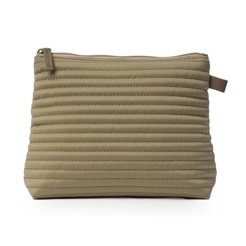Ceannis Cosmetic M Taupe Soft Quilted Stripes
