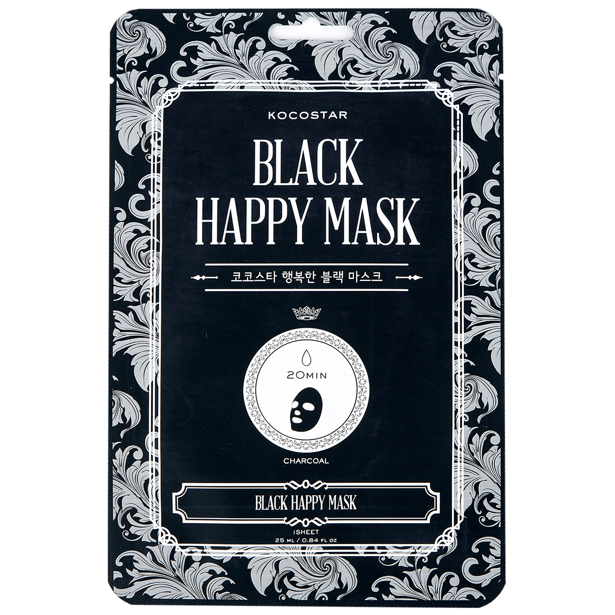 KOCOSTAR Black Happy Mask, 25 ml Kocostar K-Beauty Hudpleie - K-Beauty