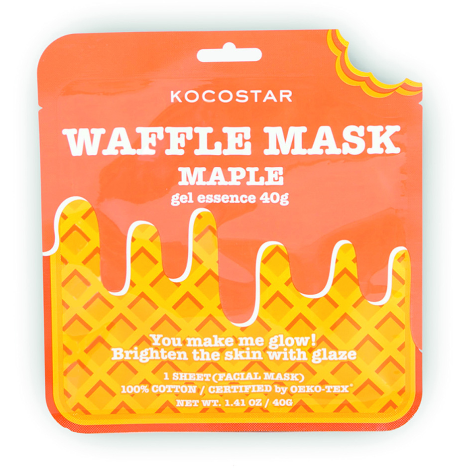 Bilde av Waffle Mask Maple, 40 G Kocostar Ansiktsmaske