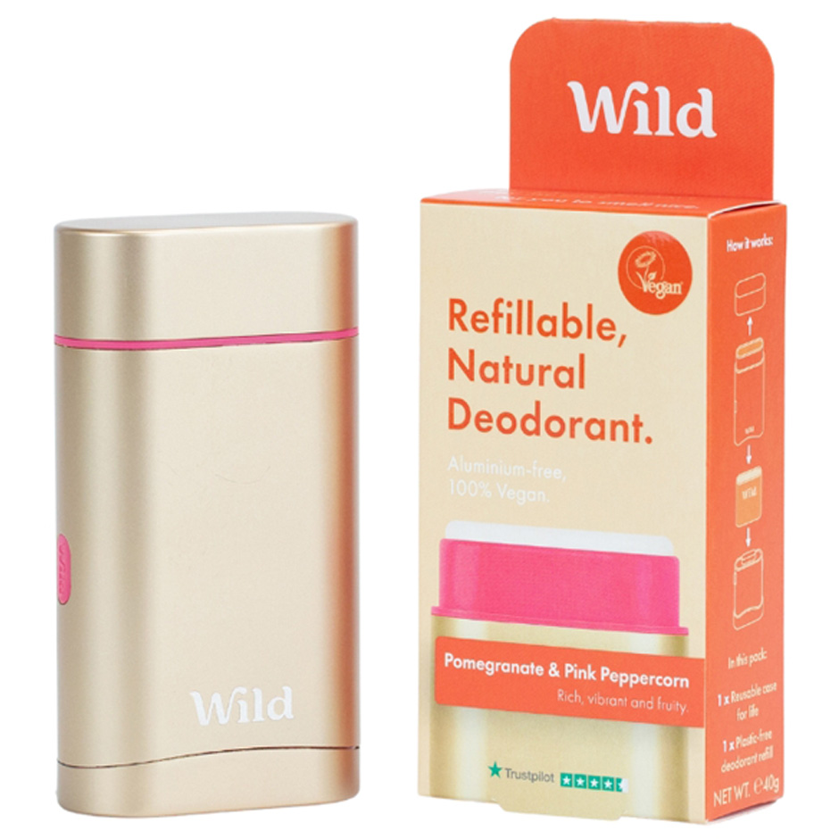 Deo Pomegranate & Pink Peppercorn, 40 g Wild Damedeodorant Hudpleie - Deodorant - Damedeodorant