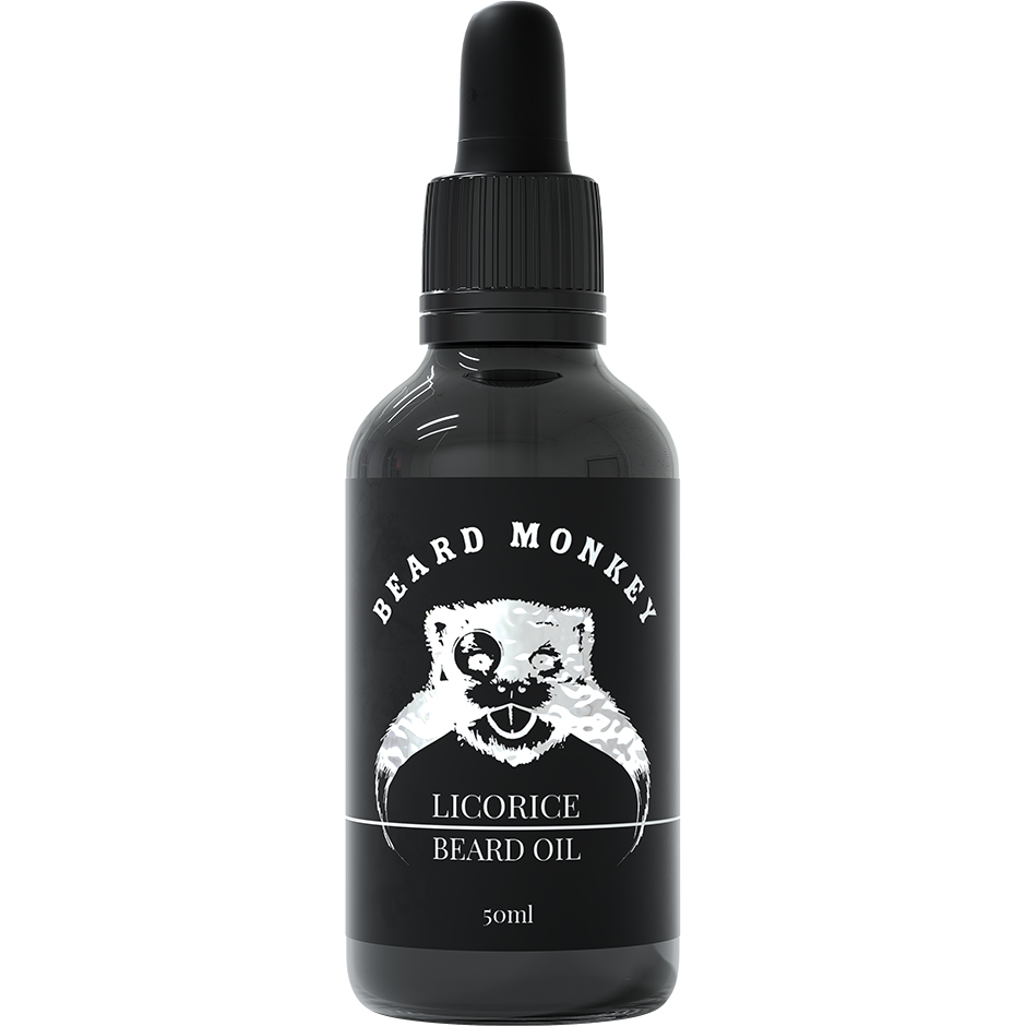 Licorice Beard Oil, 50 ml Beard Monkey Skjegg Olje test