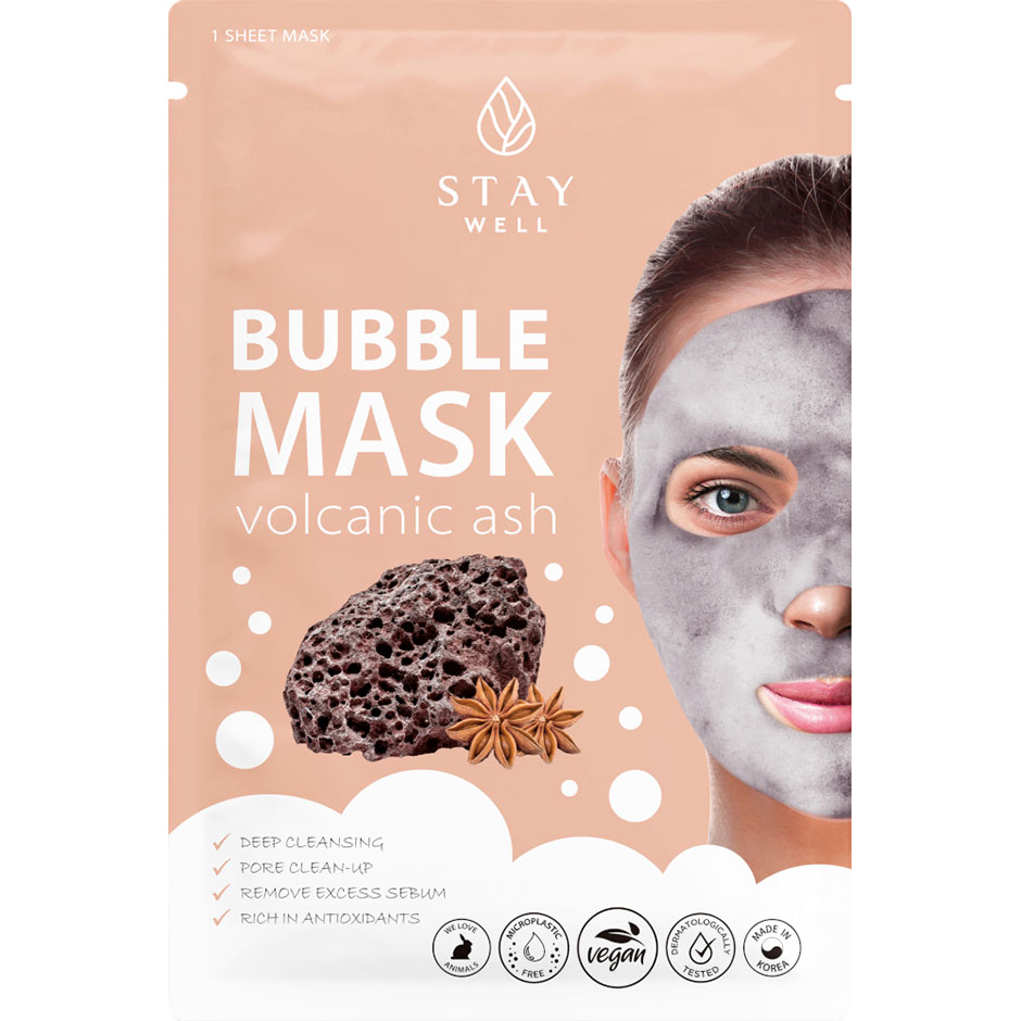 Deep Cleansing Bubble Mask Volcanic, Stay Well Ansiktsmaske Hudpleie - Ansiktspleie - Ansiktsmaske