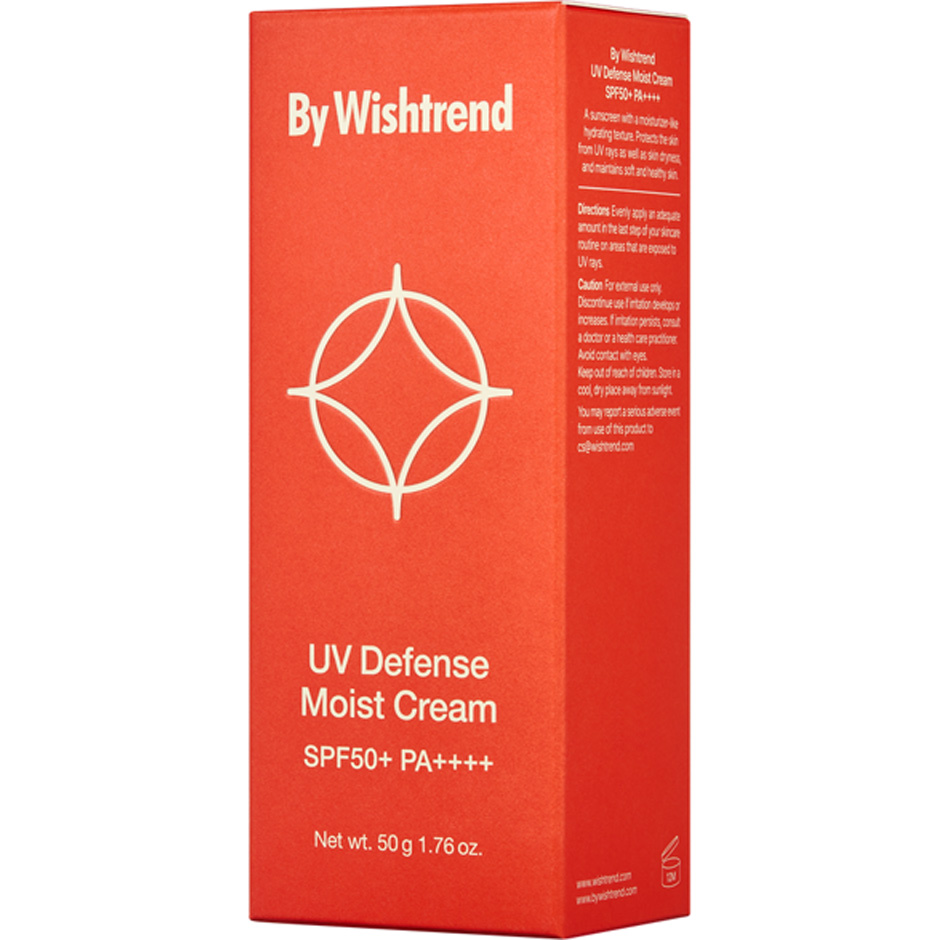 Bilde av Uv Defense Moist Cream Spf50+ Pa++++, 50 G By Wishtrend Solbeskyttelse Til Ansikt