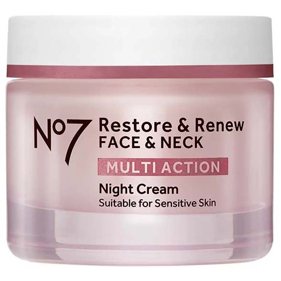 Restore & Renew Multi Action Night Cream, 50 ml No7 Nattkrem Hudpleie - Ansiktspleie - Ansiktskrem - Nattkrem
