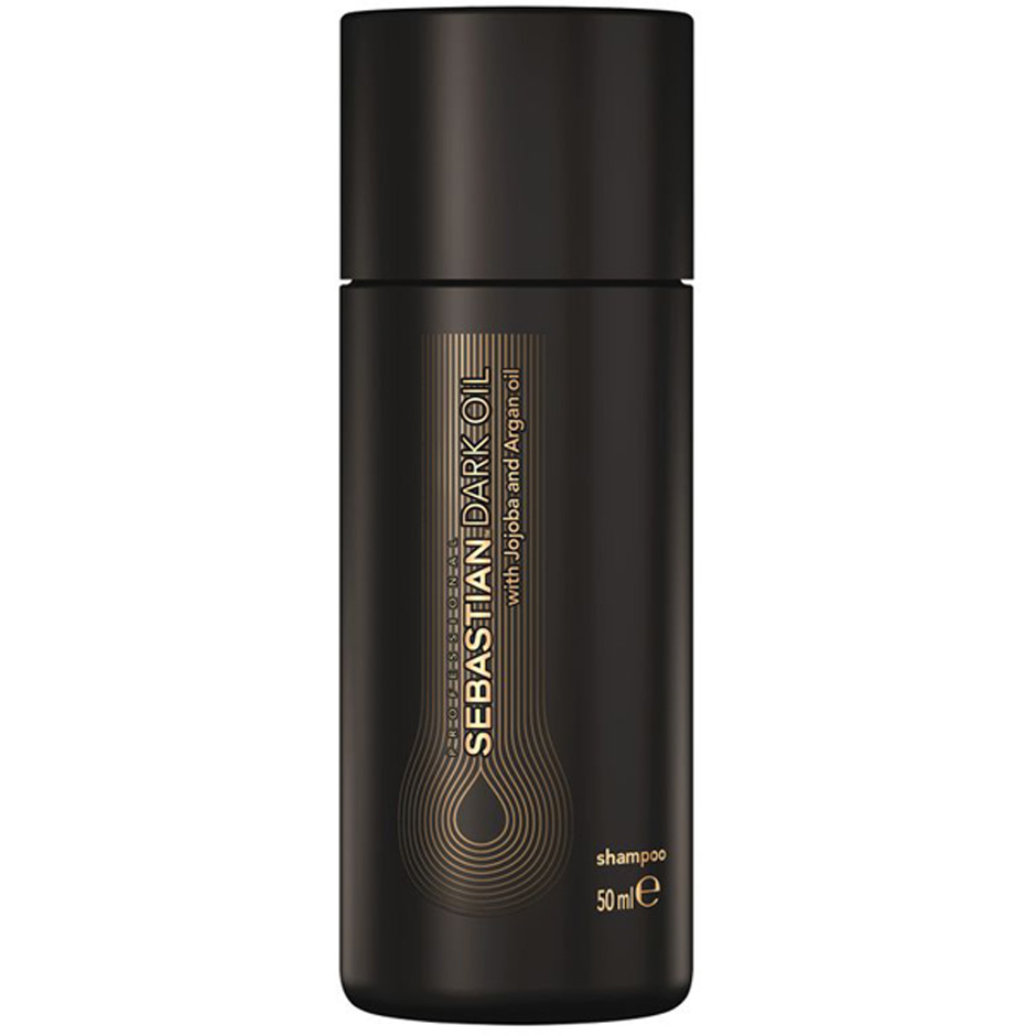 Dark Oil Lightweight Shampoo, 50 ml Sebastian Shampoo Hårpleie - Hårpleieprodukter - Shampoo