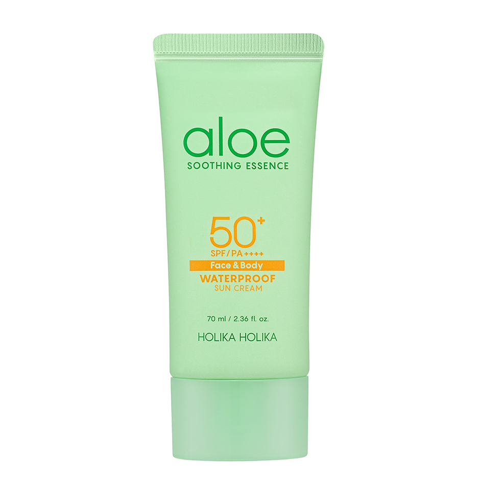 Aloe Soothing Essence Waterproof Sun Cream, 70 ml Holika Holika Solbeskyttelse til ansikt Hudpleie - Solprodukter - Solkrem - Solbeskyttelse til ansikt