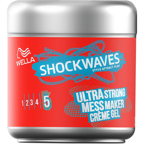 Wella Styling Wellashockwaves Ultra Strong Mess Constructor Creme Gel