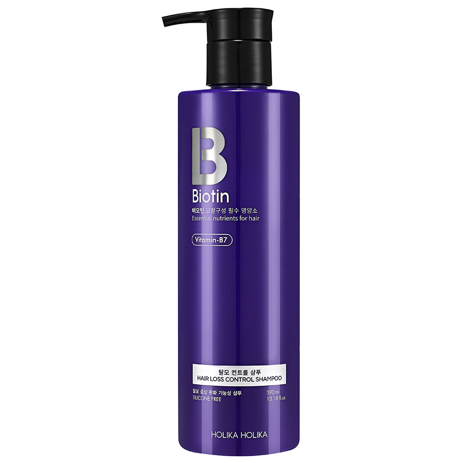 Biotin Hair Loss Control Shampoo, 390 ml Holika Holika Shampoo Hårpleie - Hårpleieprodukter - Shampoo